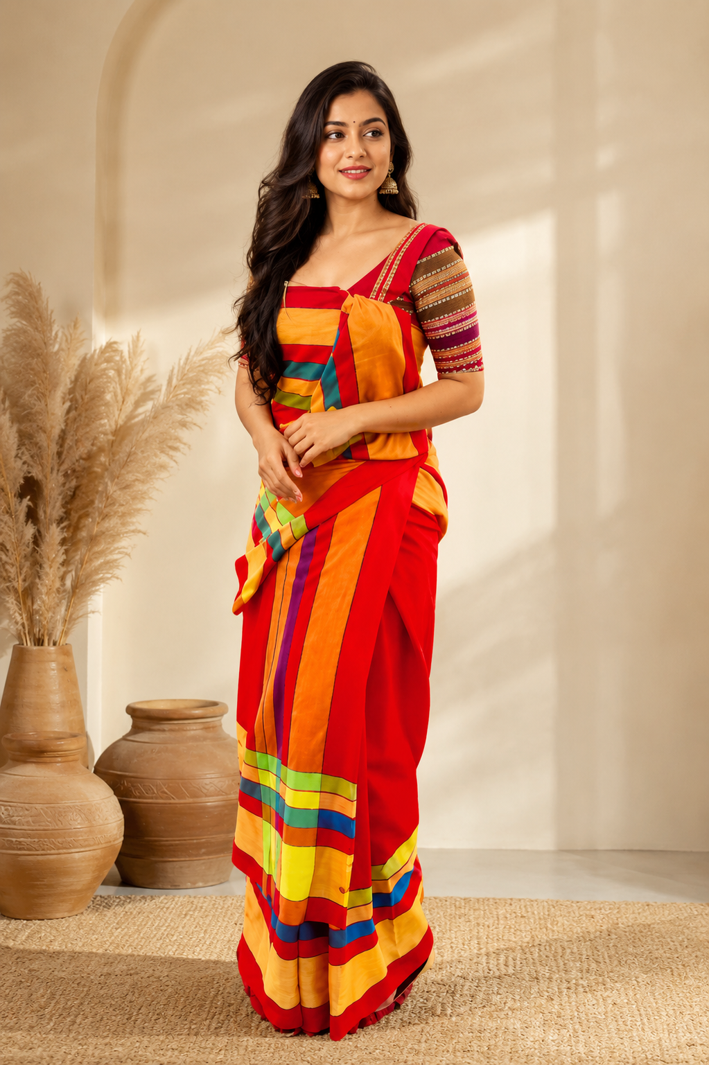 Multi colour Heritage Patani from House of Patani