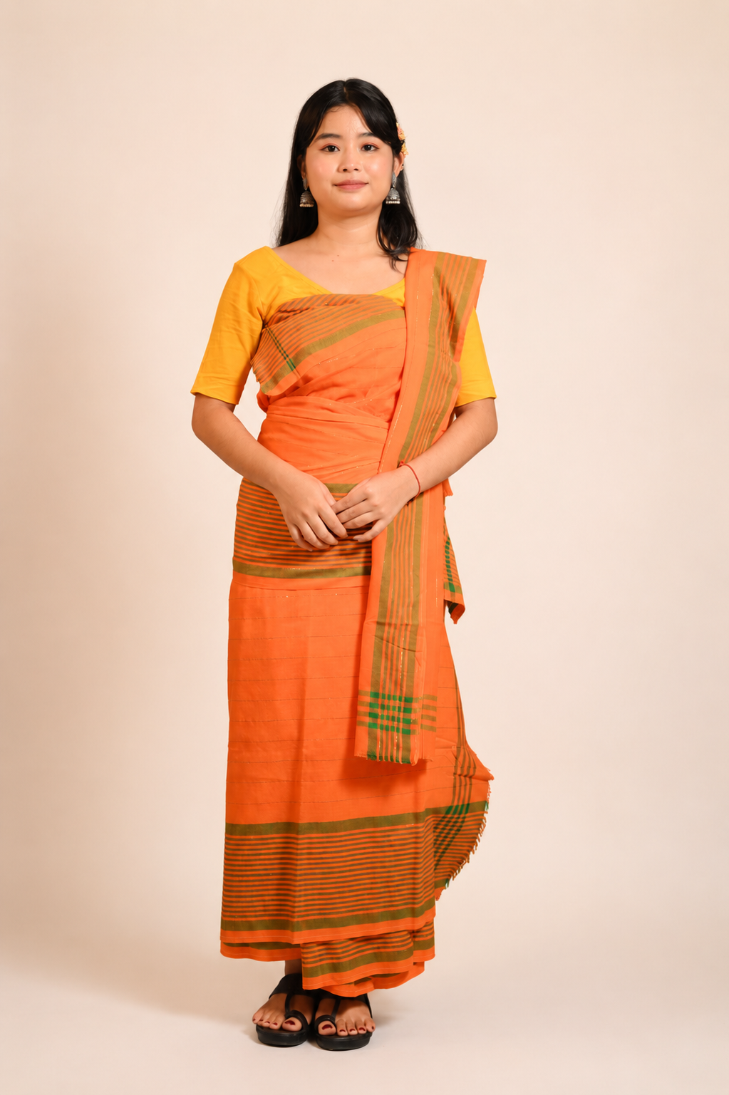 Royal Amber Patani & Aaosa Set from House of Patani