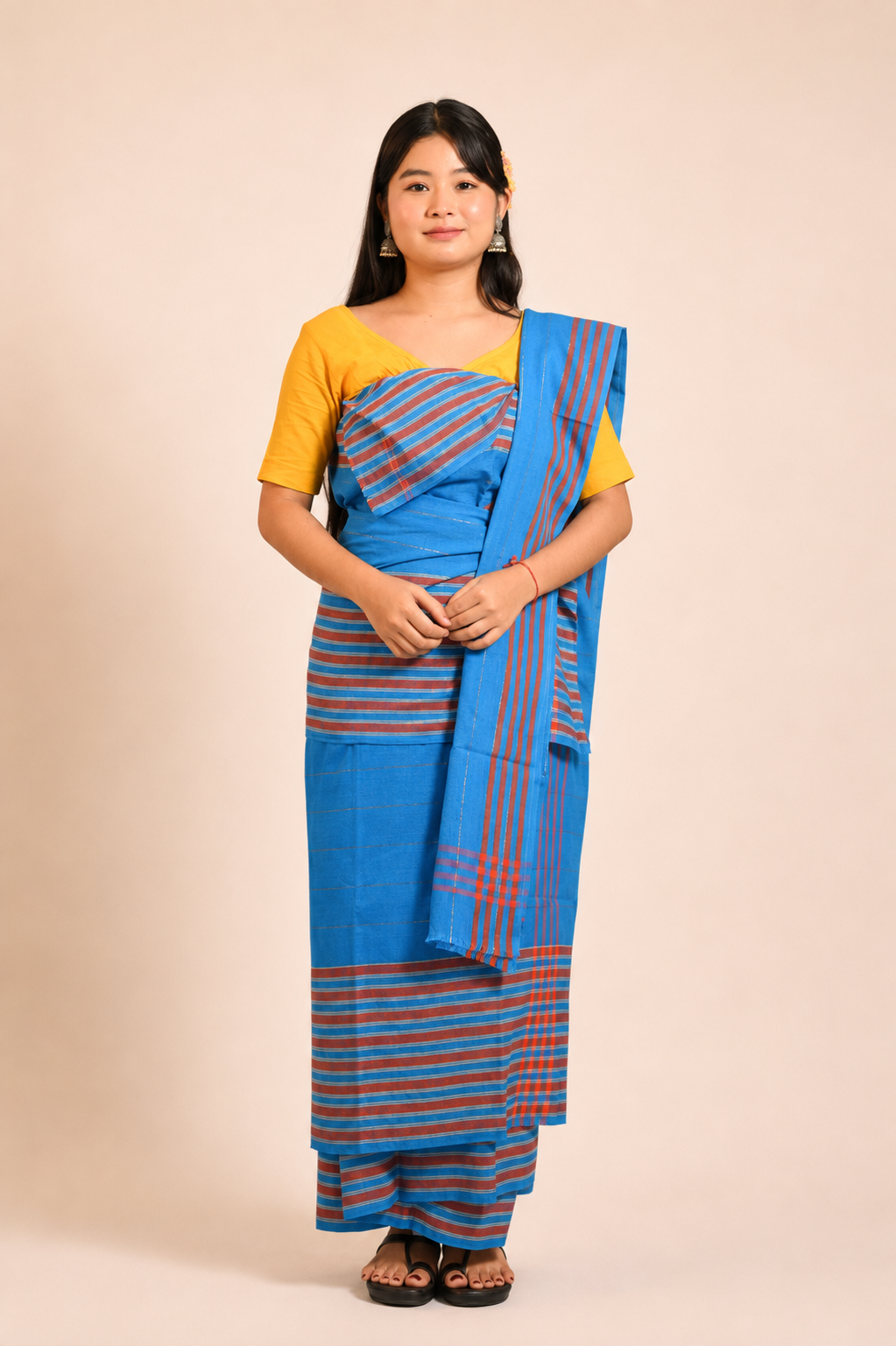 Royal Azure Patani & Aaosa Set from House of Patani
