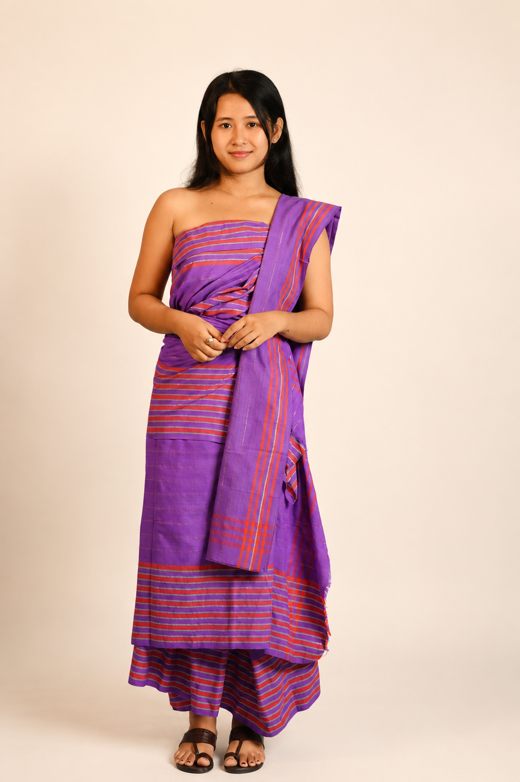 Royal Violet Patani & Aaosa Set from House of Patani